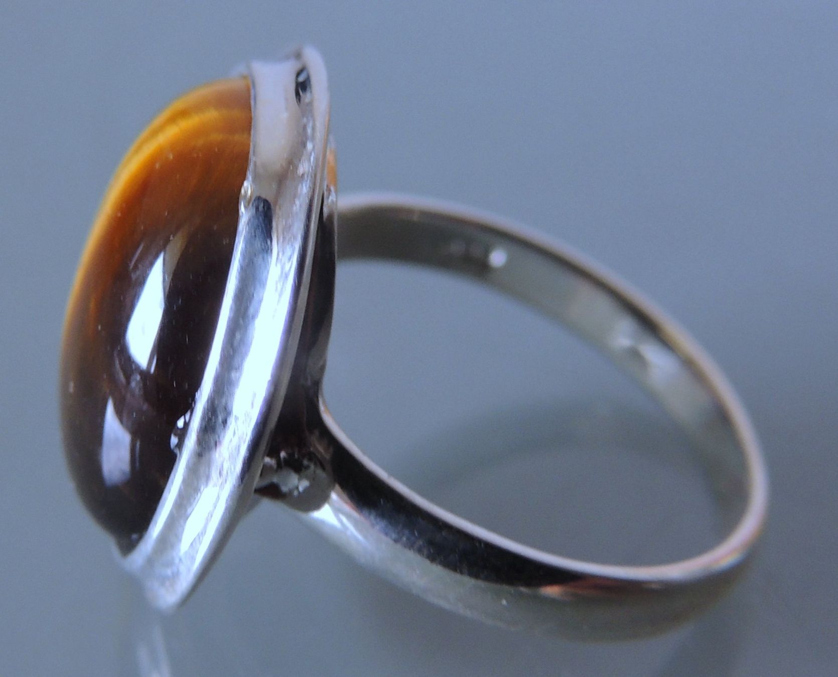 Anelli: Tigerauge Silber 925 Fingerring Gr. 54 – Nuovo (secondo la descrizione) da Waldenburg venduto da schaller707 3