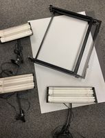 Fototisch mit 3 Profilampen