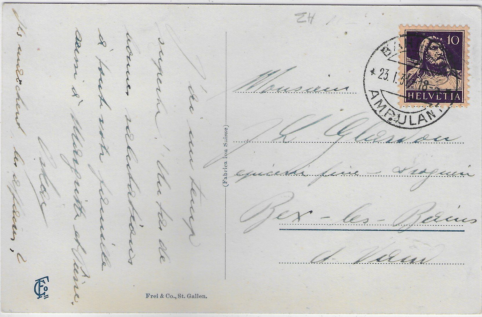 Cartoline postali: Gossau mit Säntiskette – Usato da Ettingen venduto da Kartenplanet 1