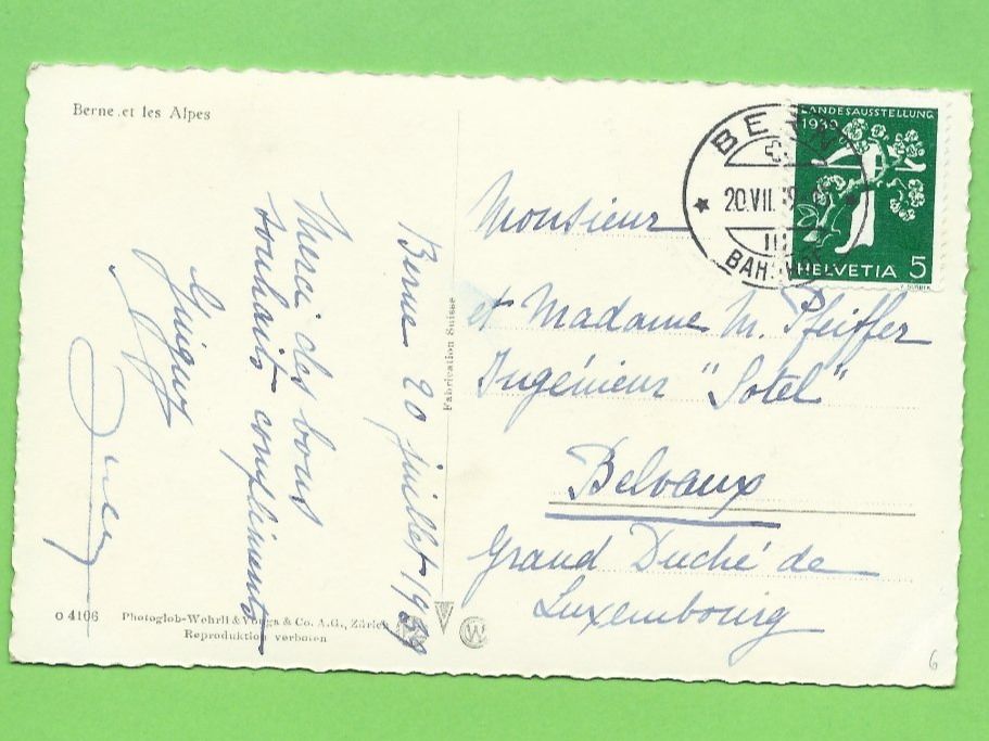 Cartoline postali: Bern und die Alpen – Usato da Zürich venduto da t24_de 1