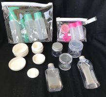 Kleine Plastik Behälter - Reise-Set