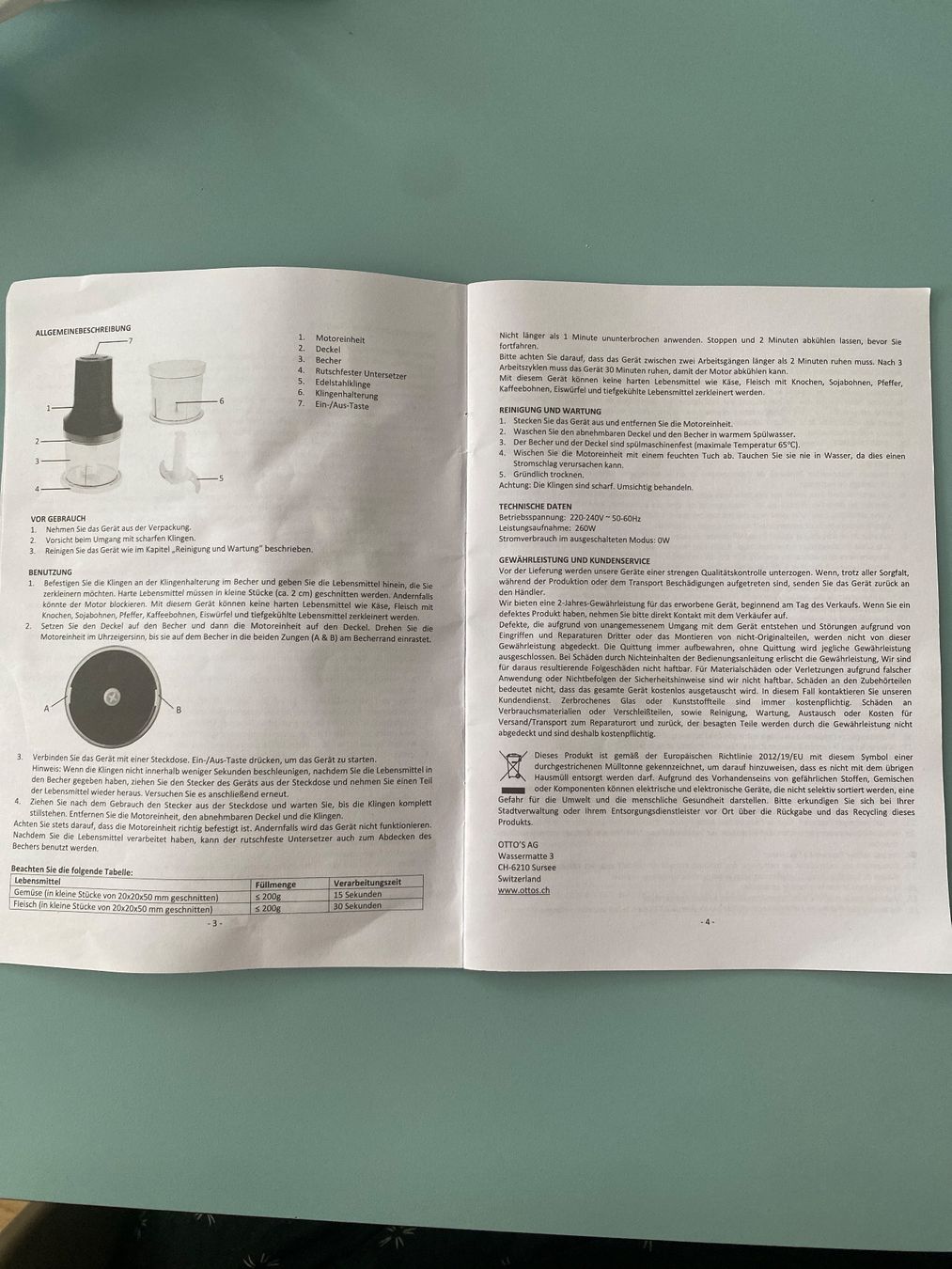 Elettrodomestici da cucina: Mixgerät, best buy – Nuovo (secondo la descrizione) da Zürich venduto da echt01 6