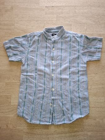 Edelweiss Hemd blau Grösse 128/134