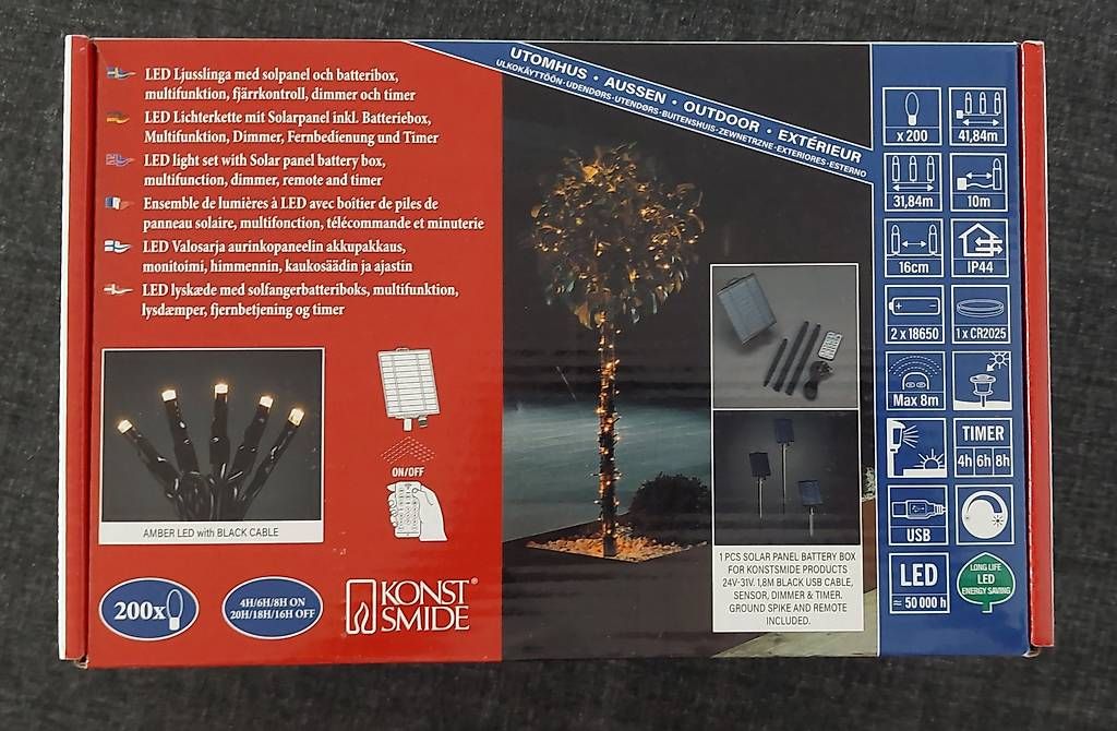 Ghirlande e barre luminose: Lichterkette mit Solarpanel – Usato da Bettwiesen venduto da LukaszMlyn