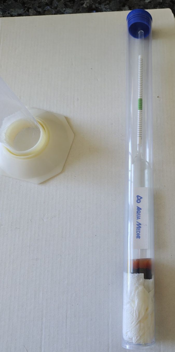 Misurare: Aräometer mit Thermometer und Messzylinder gebraucht – Usato da Uerkheim venduto da Justi.y 5