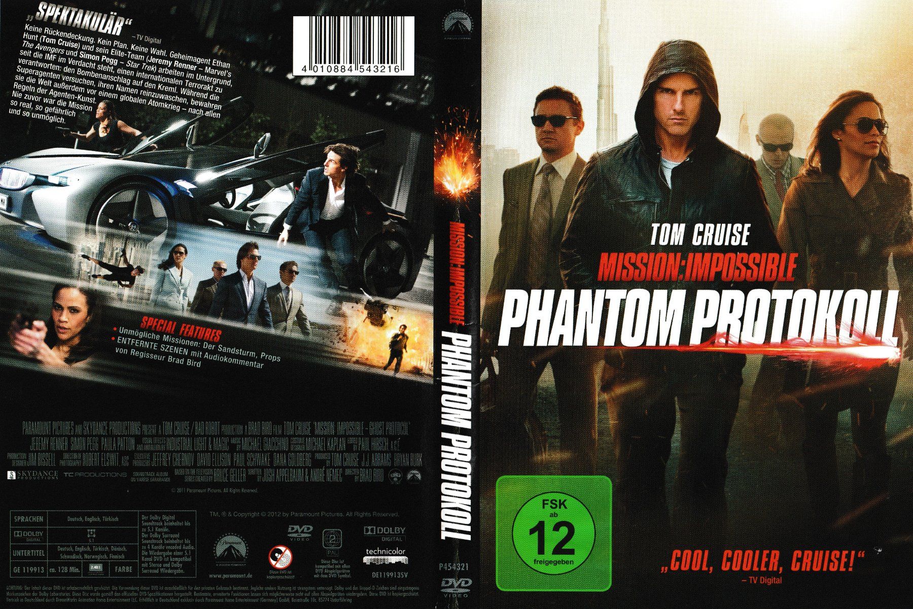 Alle DVDs: DVD - Mission: Impossible - Phantom Protokoll – Gebraucht aus Langnau am Albis von MediaRescuerKeLoX