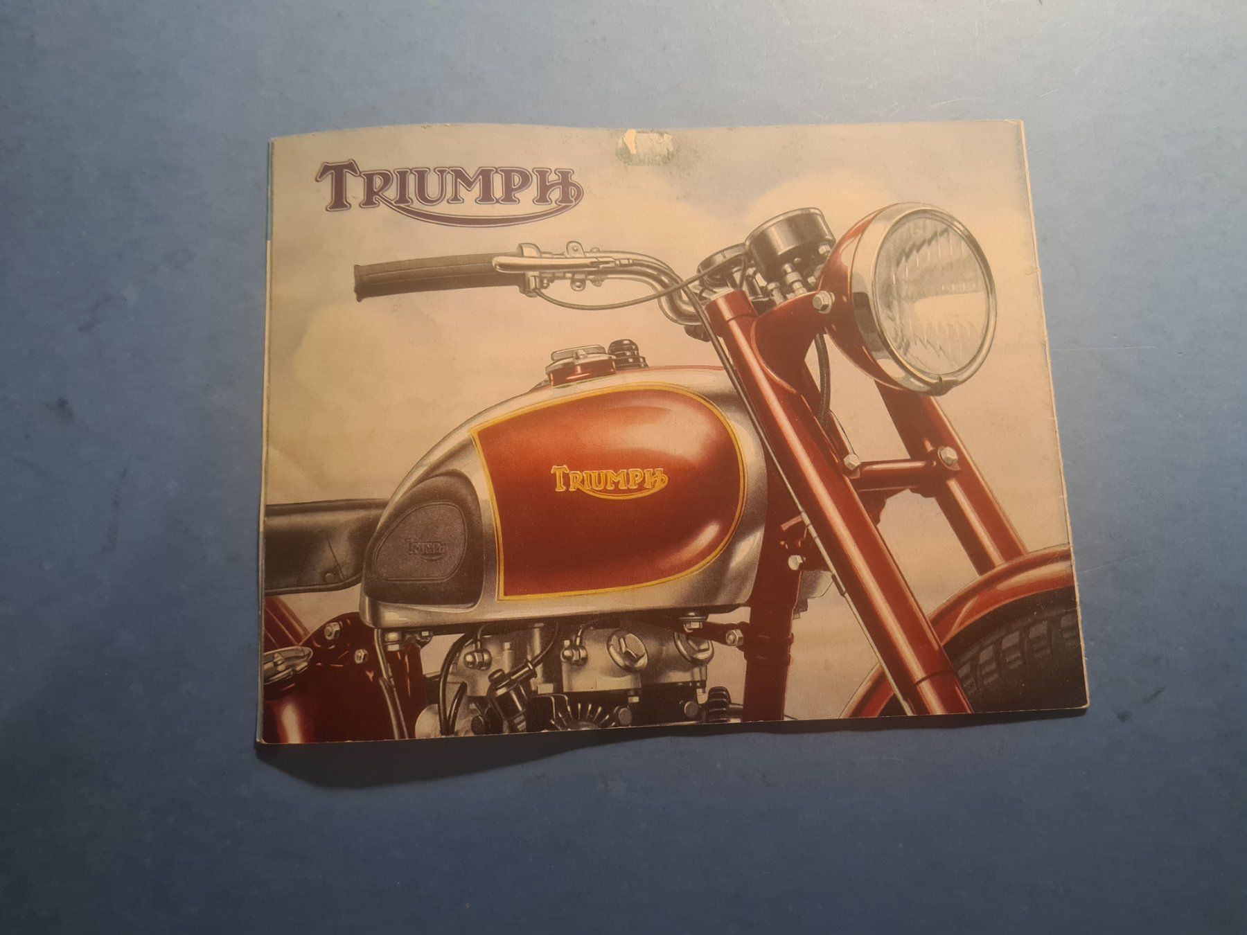 Triumph Dokumente: TRIUMPH  MOTORCYCLE  1947  BROCHURE  VINTAGE – Defekt aus Bellevue von BURGOLMANIA 6