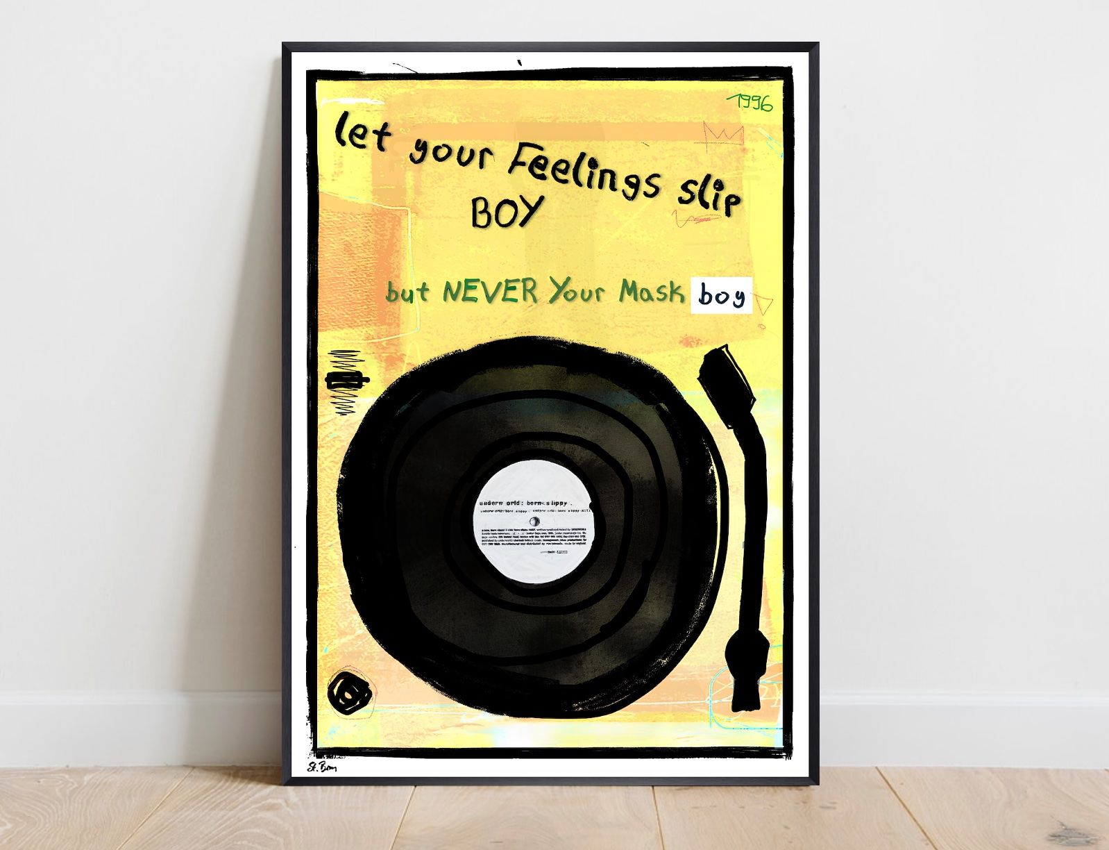 Poster & Bilder: Underworld Born Slippy Vinyl Turntable Trainspotting Bild – Neu (gemäss Beschreibung) aus St. Niklausen LU von Stefan_Bammert_Art