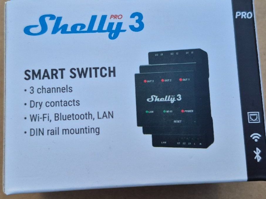 Shelly Elektronikbauteile: Shelly Pro 3 Smart Switch 3 Kanäle – Neu (gemäss Beschreibung) aus Beinwil am See von remagaut5712