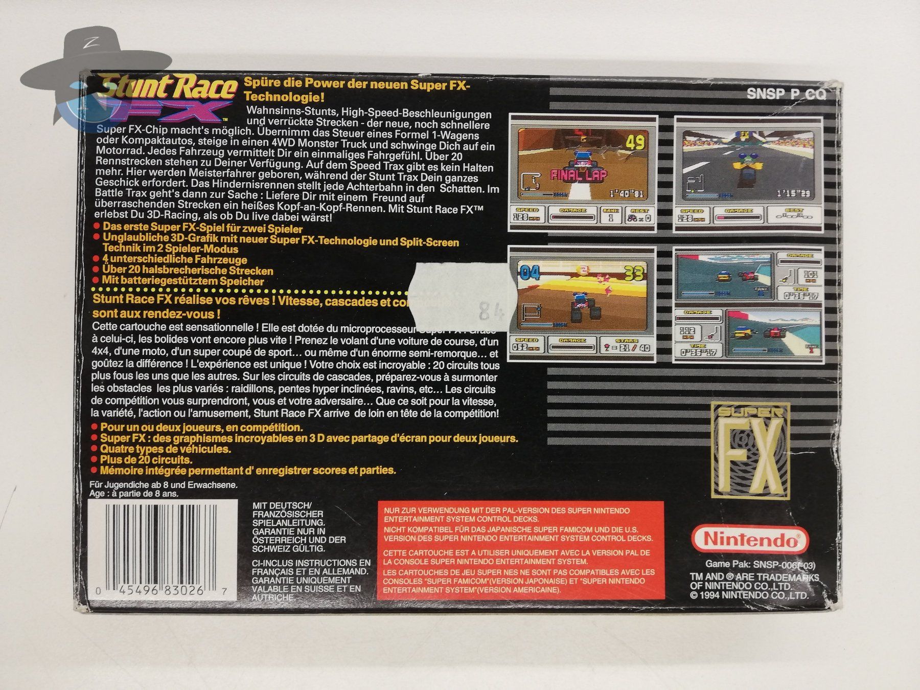 Nintendo Spiele: Stunt Race FX / Super Nintendo SNES – Gebraucht aus St. Gallen von zorro_dc 1