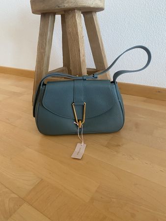 Coccinelle Himma Ledertasche Damen Dunkelgrau Neu