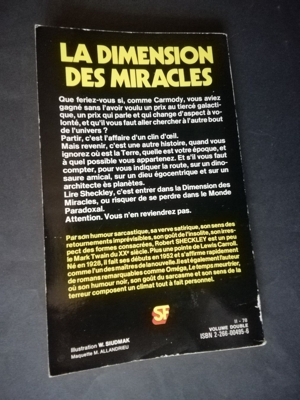 Bücher: LA DIMENSION DES MIRACLES, Robert Sheckley, SF Pocket1973... – Gebraucht aus Commugny von Juliemimi 3