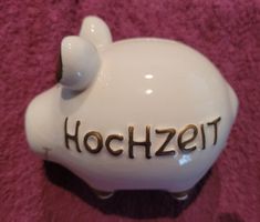 Süsses Sparschwein Hochzeit aus Keramik neu!