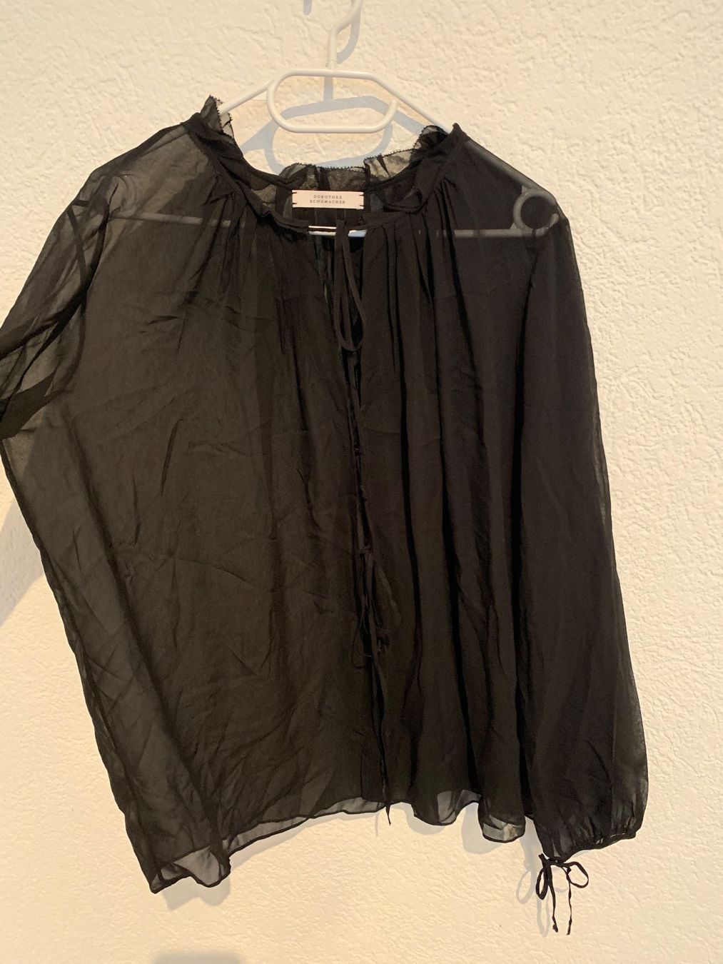 Blusen: DOROTHEE SCHUMACHER Bluse schwarz Gr. M / L – Gebraucht aus Fislisbach von KolibriSecondhand 1