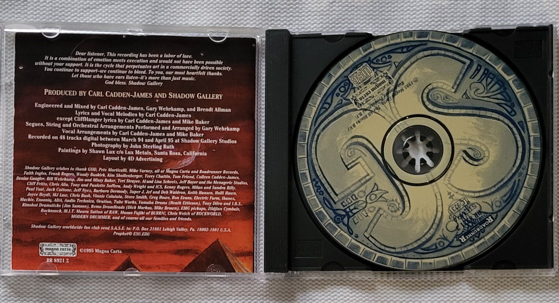 CD: Shadow Gallery - Carved in stone – Usato da Villars-sur-glane venduto da Epsilonhike 2