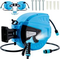 Gartenschlauchaufroller 30m blau