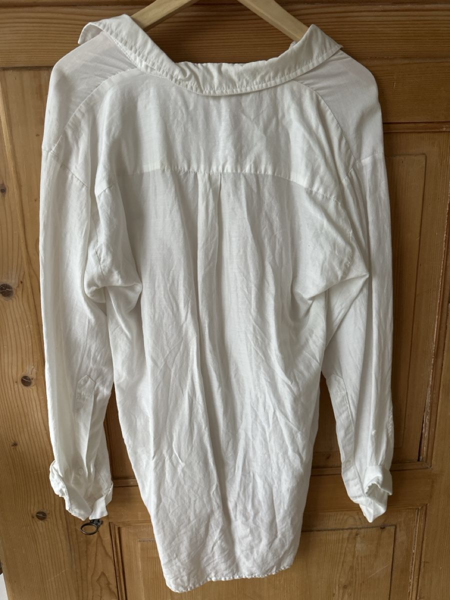 Camicette: Edle weisse Bluse, Baumwolle/Seide, 40 – Usato da Biberstein venduto da Anka01 2
