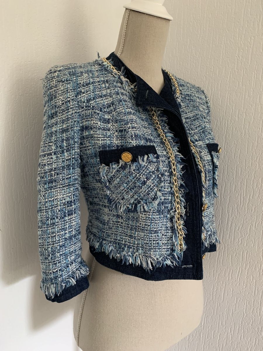 Jacken: Veste en tweed et denim taille S – Neu (gemäss Beschreibung) aus Gland von TallyEva 3