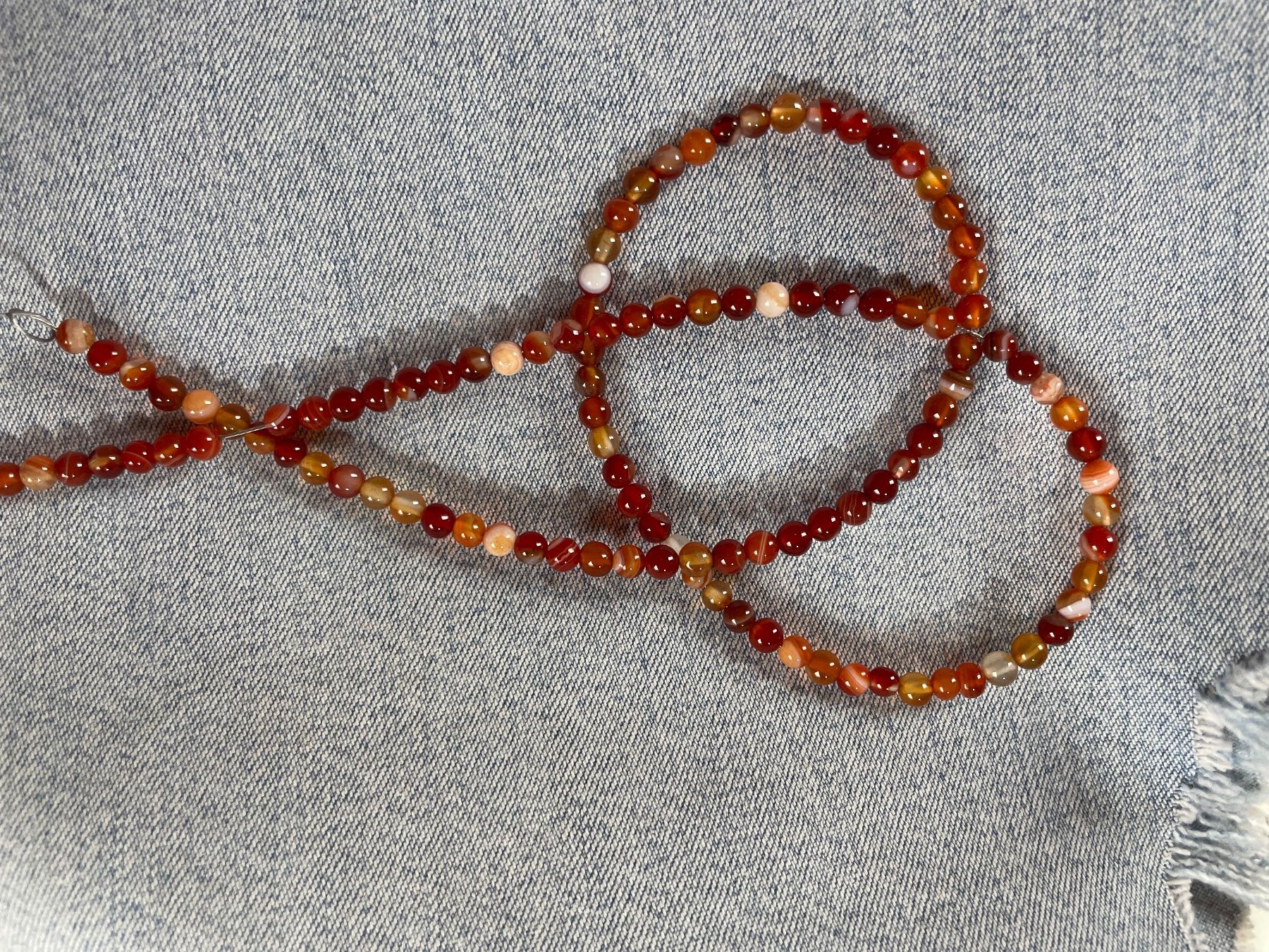 Catenine: feiner Achat  4bis5 mm.    45cm  rund    Klassiker – Nuovo e nell'imballaggio originale da Leuggern venduto da gemshow 3