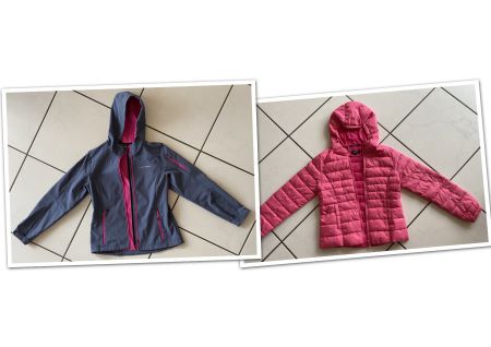 IcePeak Softshelljacke Damen + ONLY Daunenjacke pink