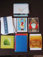 Lot de diverses cartes de voeux et autres