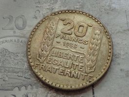 20 Francs 1933 Turin - République Française 3è