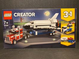 LEGO Creator 31091 - Weltraum Shuttle Transporter 3 in 1 Neu