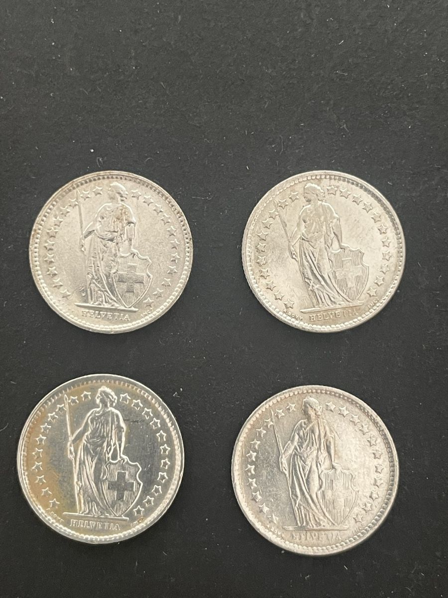 Tutti le monete: 4 x -.50 Silber CH Jahr 1964 – Usato da Meierskappel venduto da Hala03 2