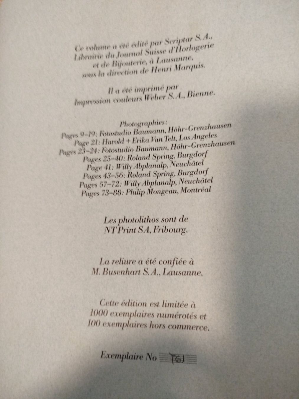 Libri: J. Blackwood et al. : BIJOUX, éd. Scriptar. – Usato da Porrentruy venduto da Olifante 2