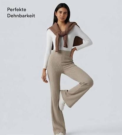 Halara Hosen: beige Schlaghose – Neu und originalverpackt aus Root D4 von DMA02 1