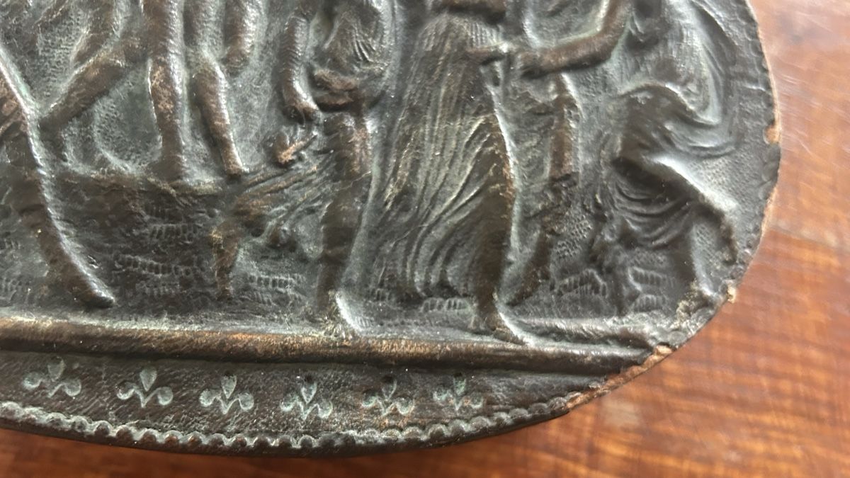 Schmuckkästen: Schmuckdose, Schatulle mit Prägung, Oval – Gebraucht aus Riedholz von Frettchen63 7