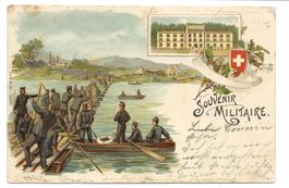 Souvenir militaire - Pontoniere - Kaserne - Litho - 1903