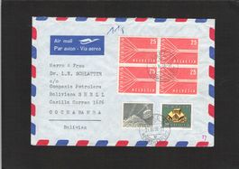 Flugpost Basel - Bolivien , 21.Xl.1958