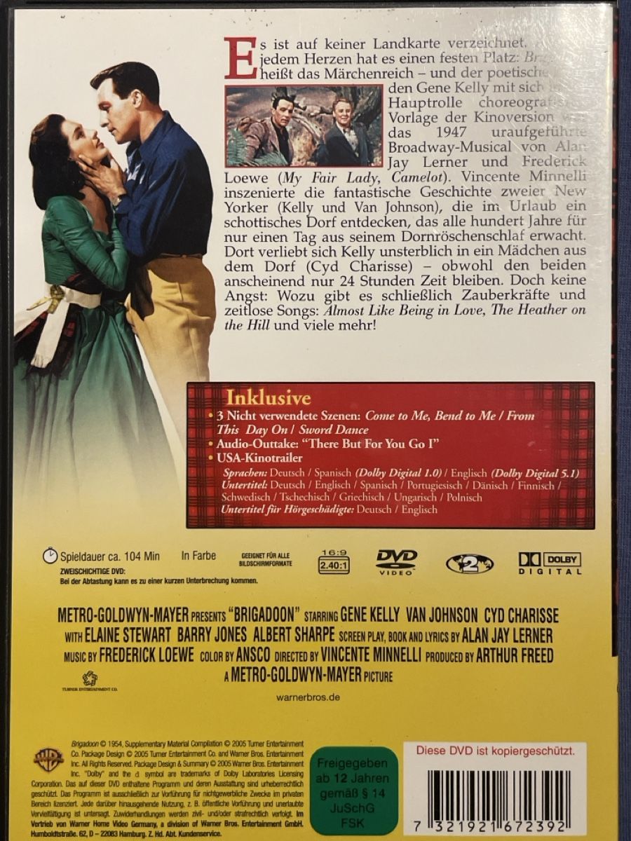 Tous les DVDs: Brigadoon (1954) – D'occasion à Waldenburg par Mimily33 1