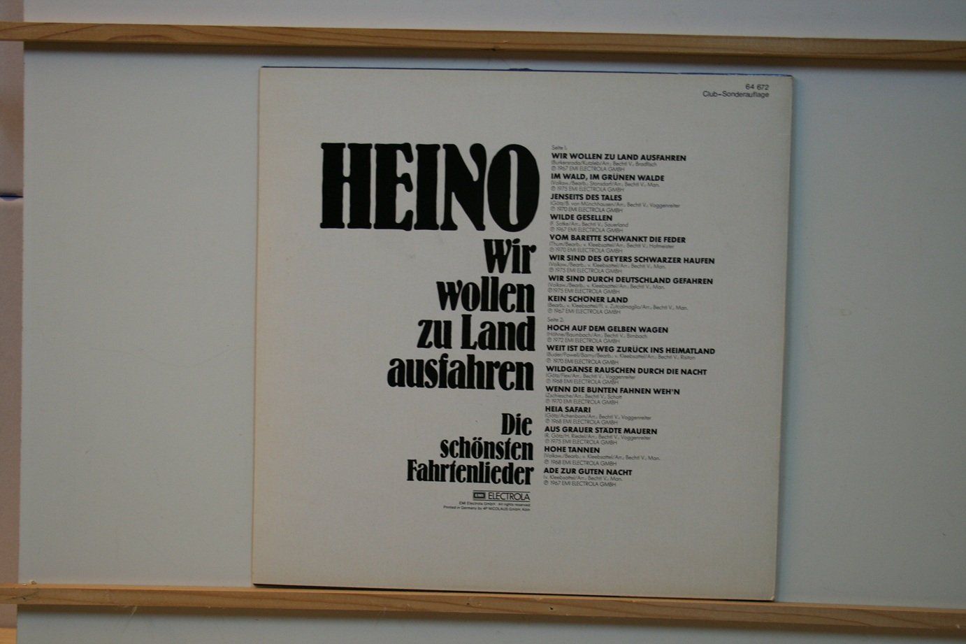 Dischi in vinile: LP Heino – Usato da Wettingen venduto da zibi137 1