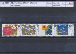 1996 FL, "Ferdinand Gehr: Blumen", ET - Stempel