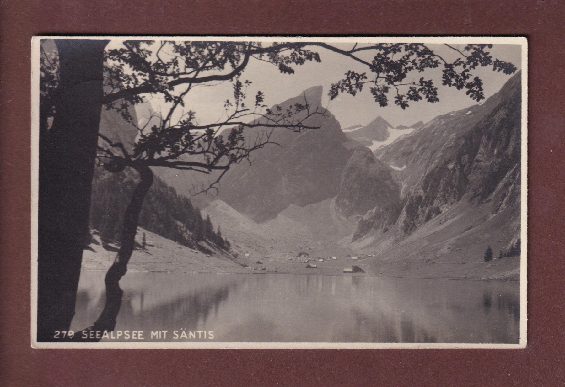 Cartoline postali: SEEALPSEE mit Säntis - 1925 – Usato da Pully venduto da nicecards