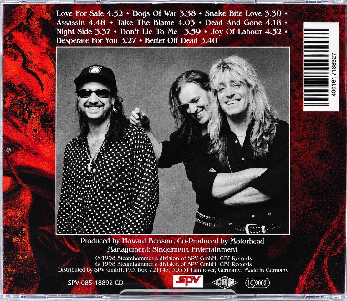 CD: CD Motörhead "Snake Bite Love", Nr. 346 – Nuovo e nell'imballaggio originale da Kottwil venduto da Crazyrolf 1