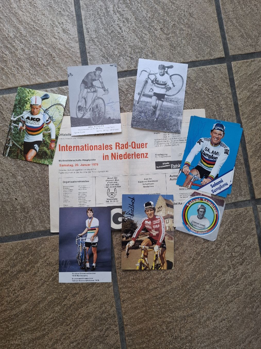 Autographes: Konvolut älterer Sport-Autogrammkarten  – D'occasion à Hunzenschwil par Hardrock6