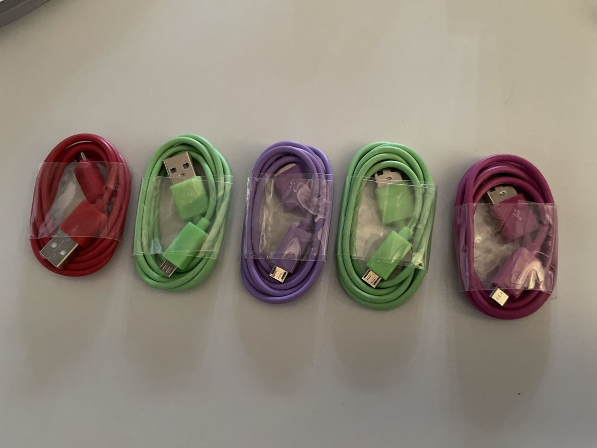 Samsung Cavi: 5 câbles USB multicolores micro USB 🍟 neuf – Nuovo e nell'imballaggio originale da Denges venduto da Ricautomotive