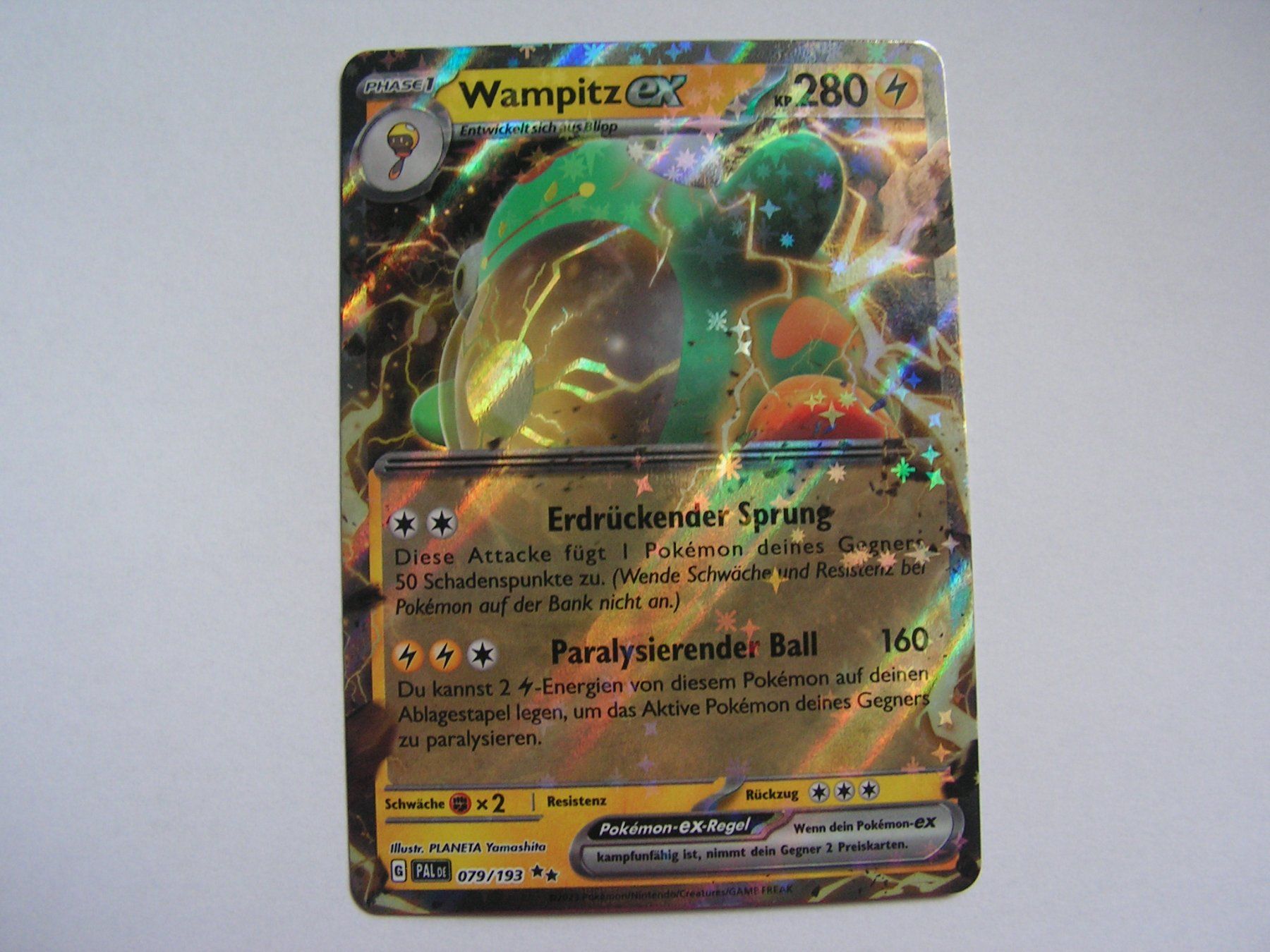 Pokémon Sammelbilder & Trading cards: Wampitz EX 079/193 Entwicklungen in Paldea – Neu (gemäss Beschreibung) aus Aesch BL von Hansboeni 1
