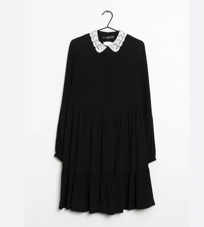 Kleid schwarz mit Kragen Gr. S, top Zustand