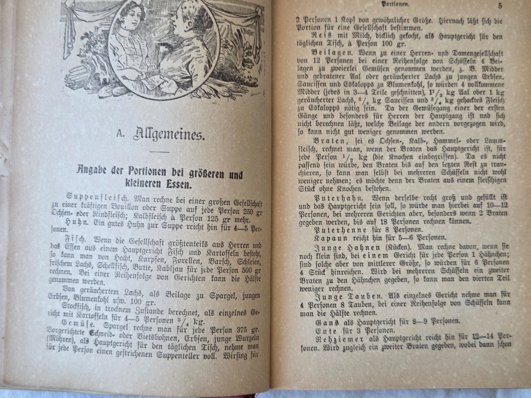 Bücher: Antikes Kochbuch  Davidis Kochbuch ca 1920 – Gebraucht aus Bettingen von Wedgetail-Eagle2 4