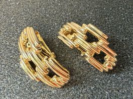 David Grau Vintage Ohrringe Clips Luxus Modeschmuck 