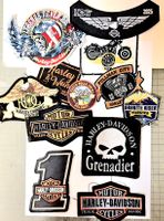 Konvolut Harley-Davidson Aufnäher diverse Motive gebraucht