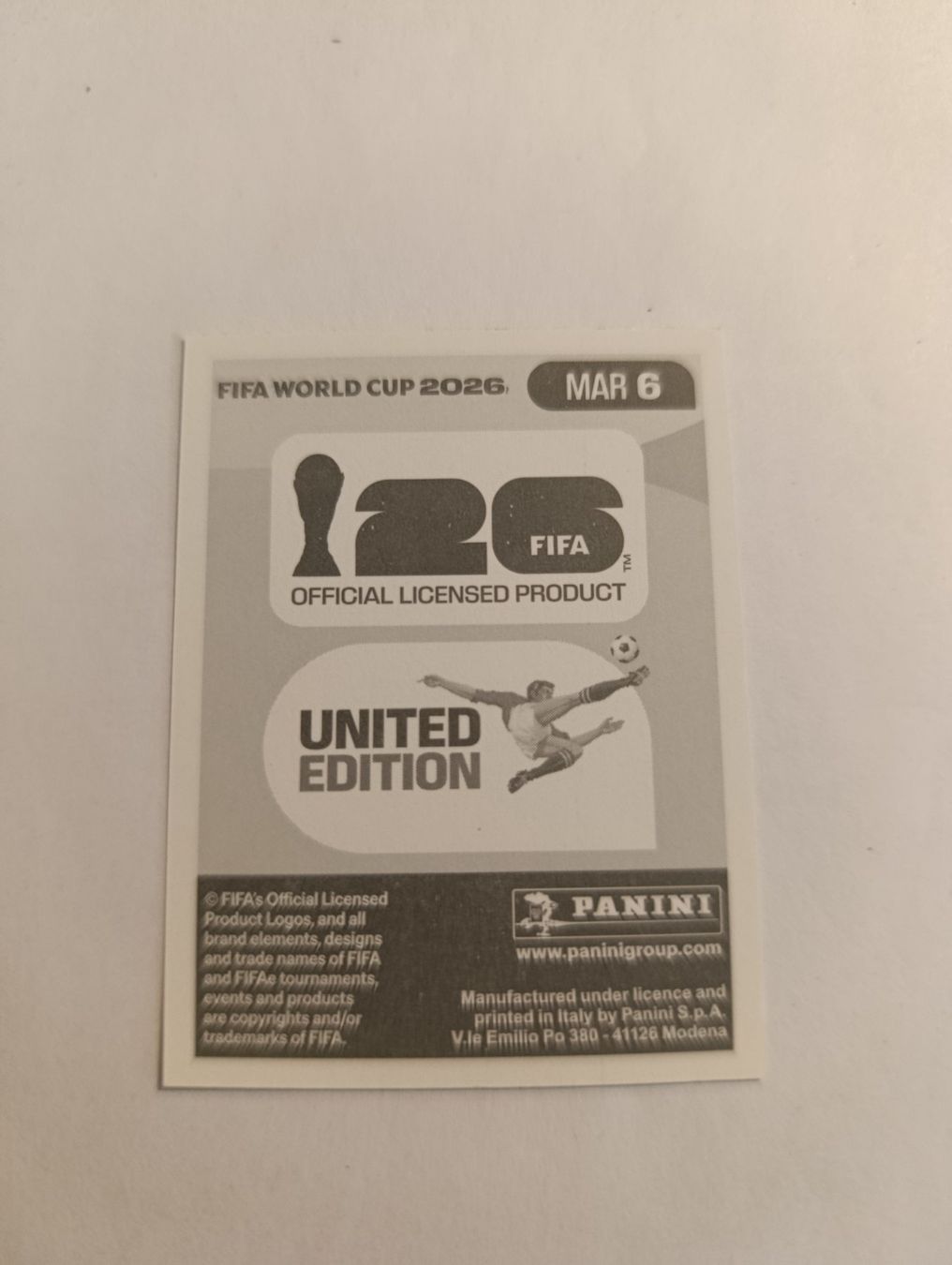 Panini Carte collezionabili: MAR 6, WM 2026 Panini Sticker – Nuovo (secondo la descrizione) da Kriens venduto da Annele97 1