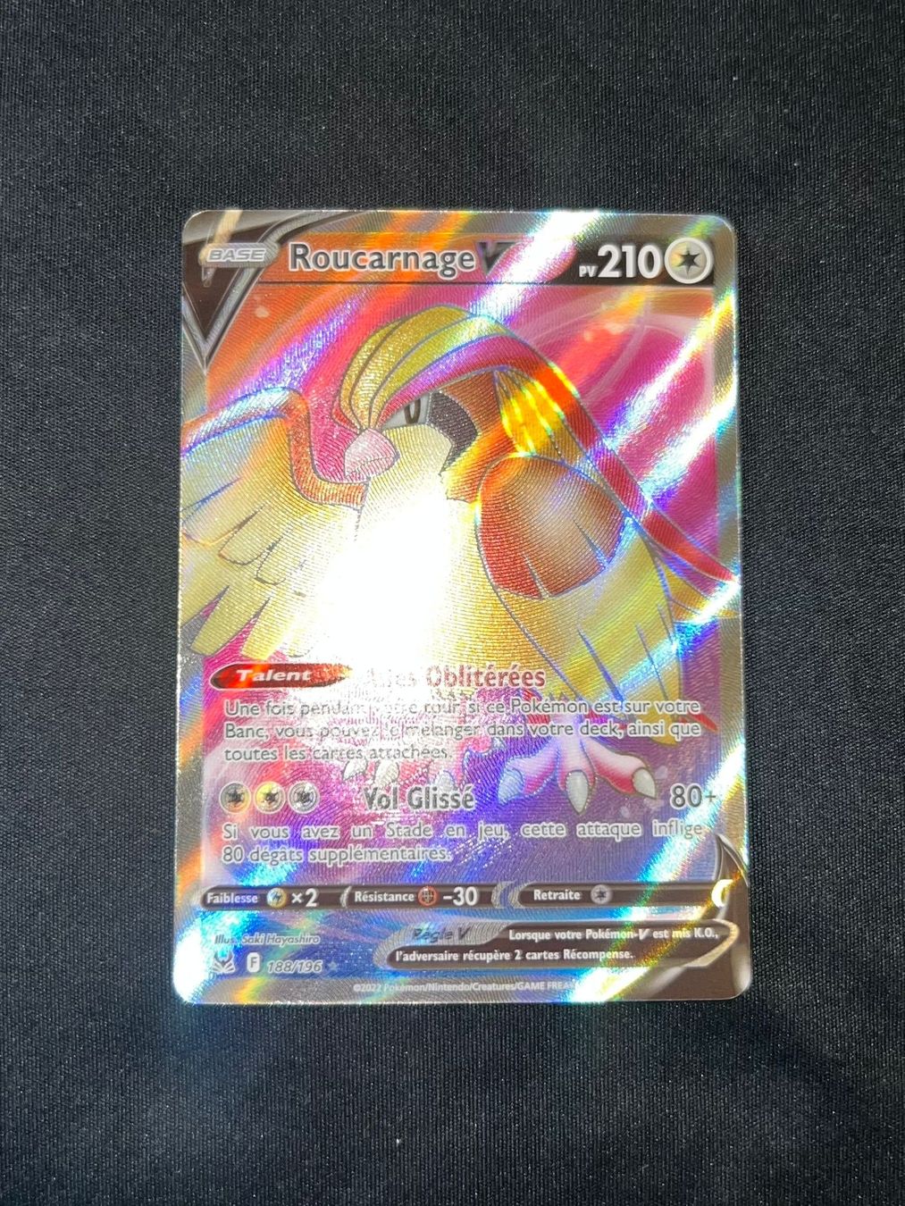 Pokémon Carte collezionabili: Roucarnage V full art FRançais 188/196 – Nuovo (secondo la descrizione) da Genève venduto da Jojo_pokemon 2