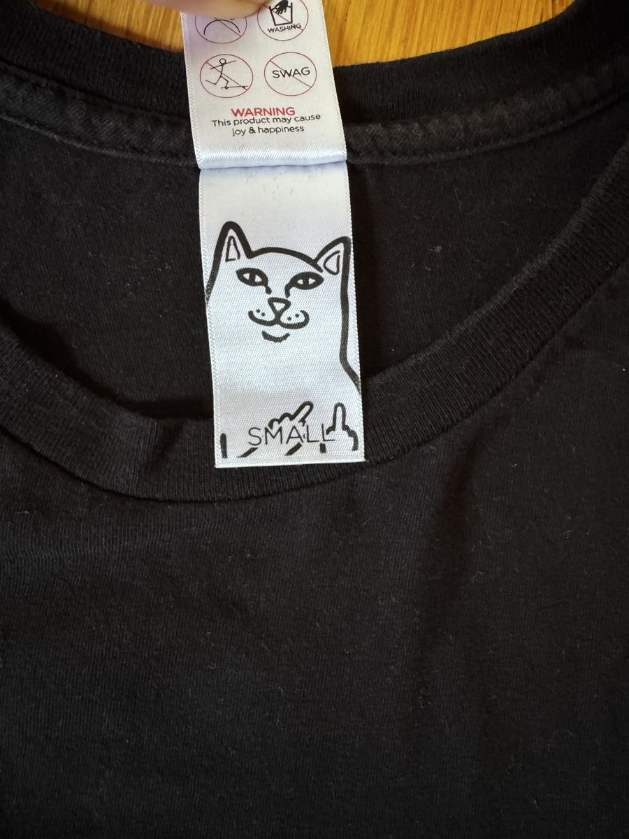 Ripndip T-Shirts: Ripndip T-Shirt / Katze / Schwarz / Grösse S – Gebraucht aus Hünibach von s.leptir 4