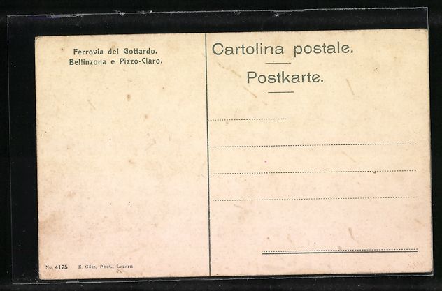 Cartes postales: AK Bellinzona, Panorama e Pizzo-Claro – D'occasion à Berlin par bartko-reher 1