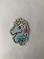 Einhornkopf Badge / Aufnäher